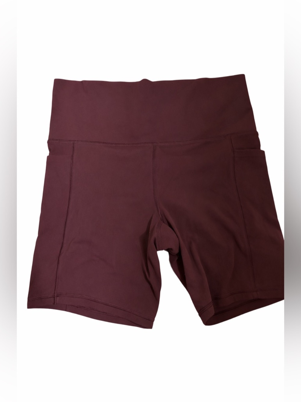 Athleta Salutation Stash Pocket Shorts – Burgundy | Size M | 7”